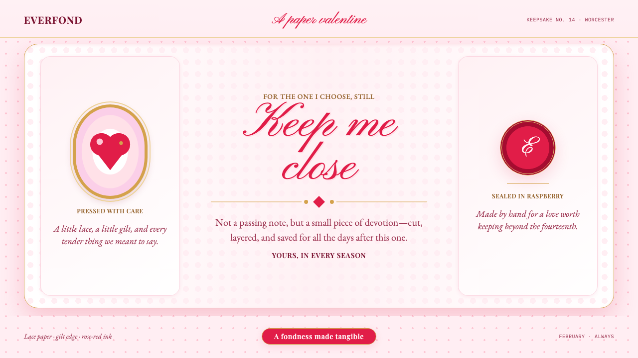 Valentine's Day Hearts design style — example