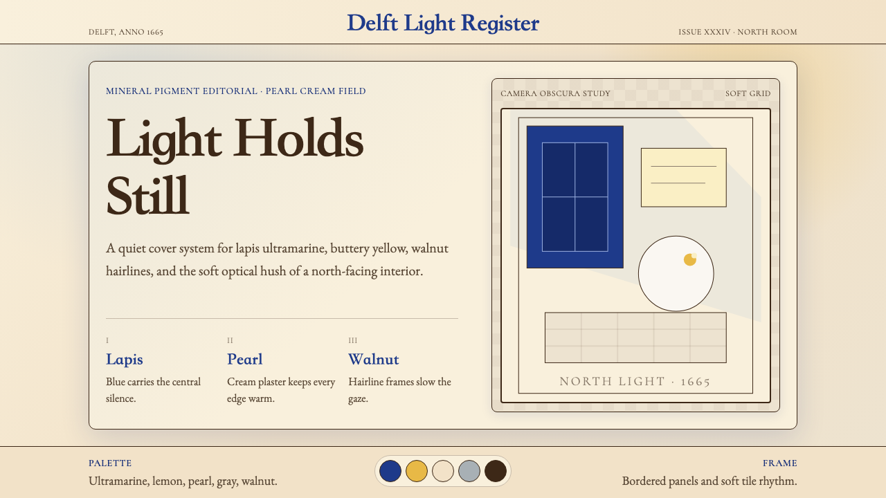 Vermeer Dutch Golden Age design style
