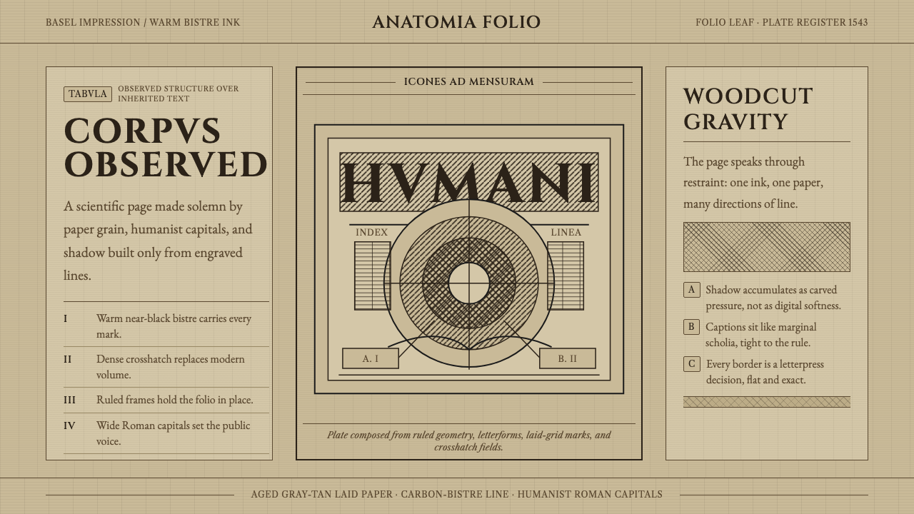 Vesalius Anatomy design style — example
