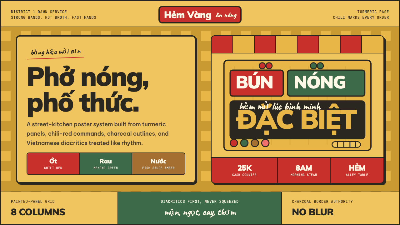 Saigon Street-Food Brand design style