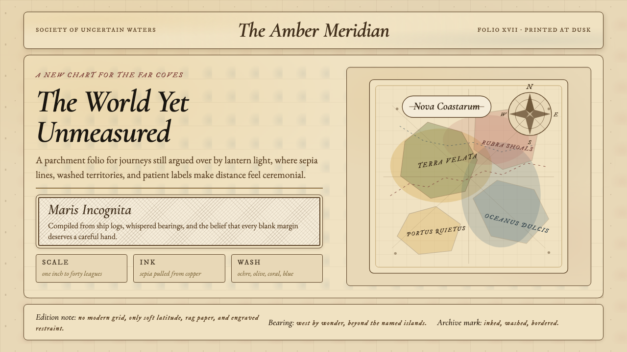 Vintage Cartography design style