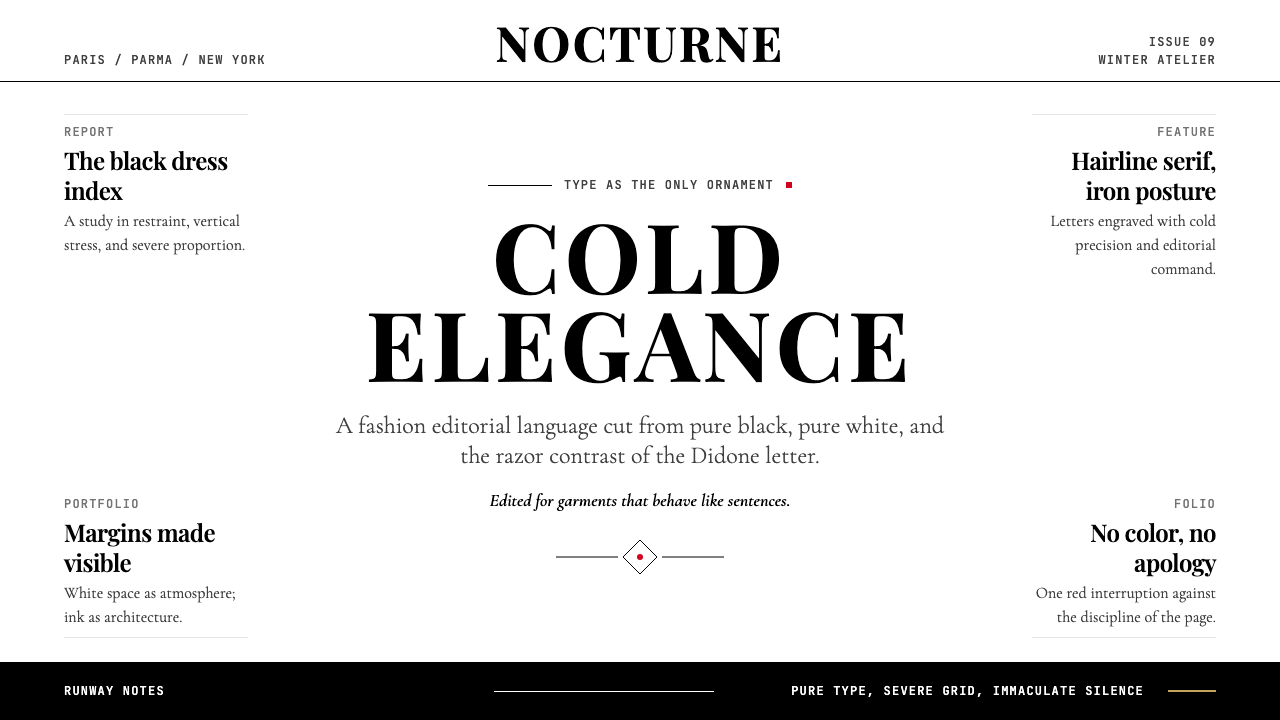 Vogue Didone design style