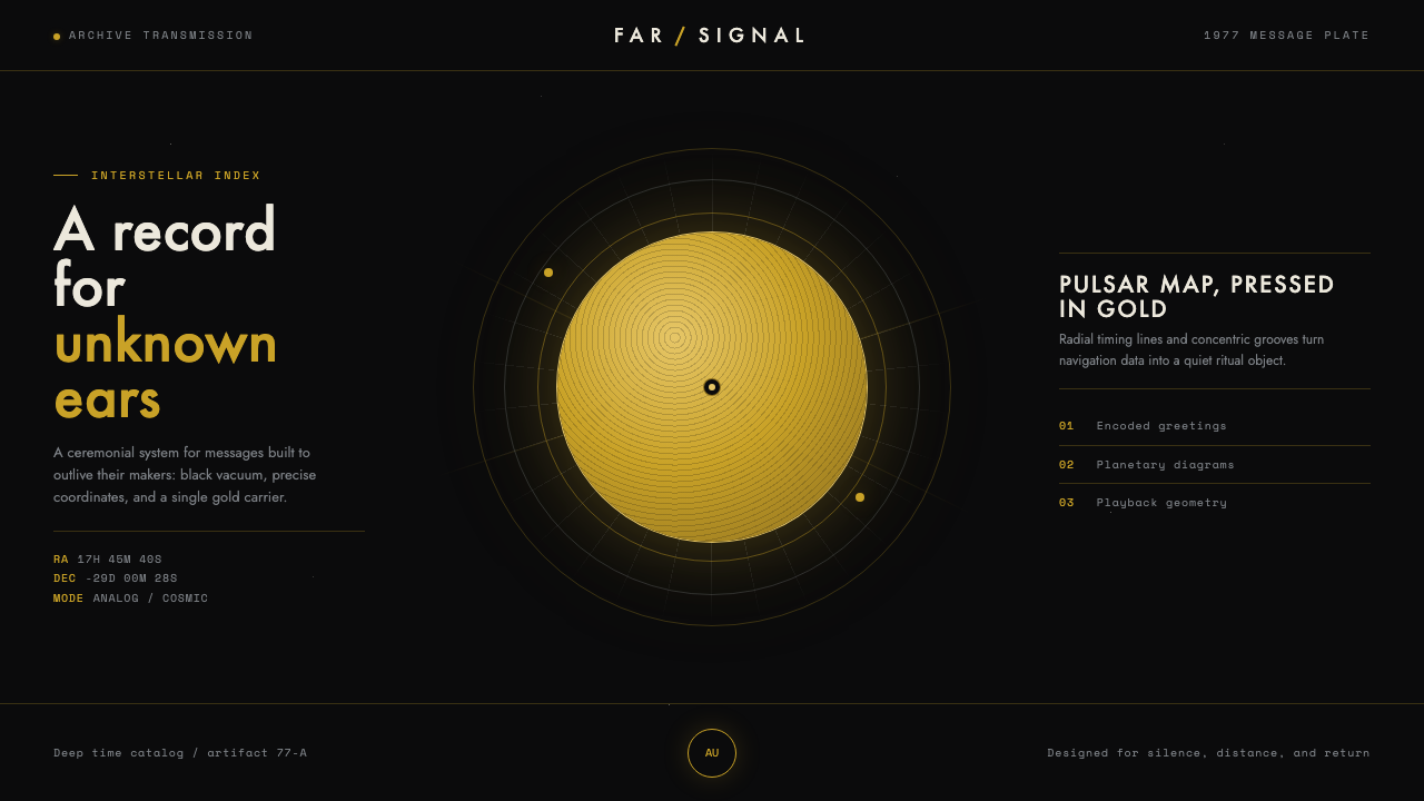 Voyager Golden Record 设计风格示例