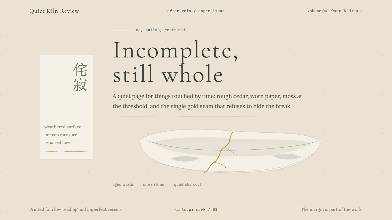 Wabi-Sabi design style