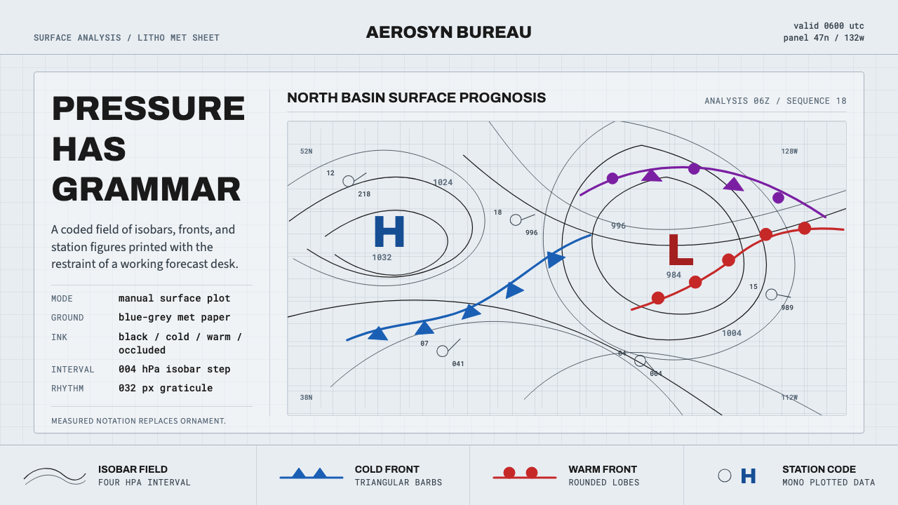 Synoptic Weather Chart design style — example