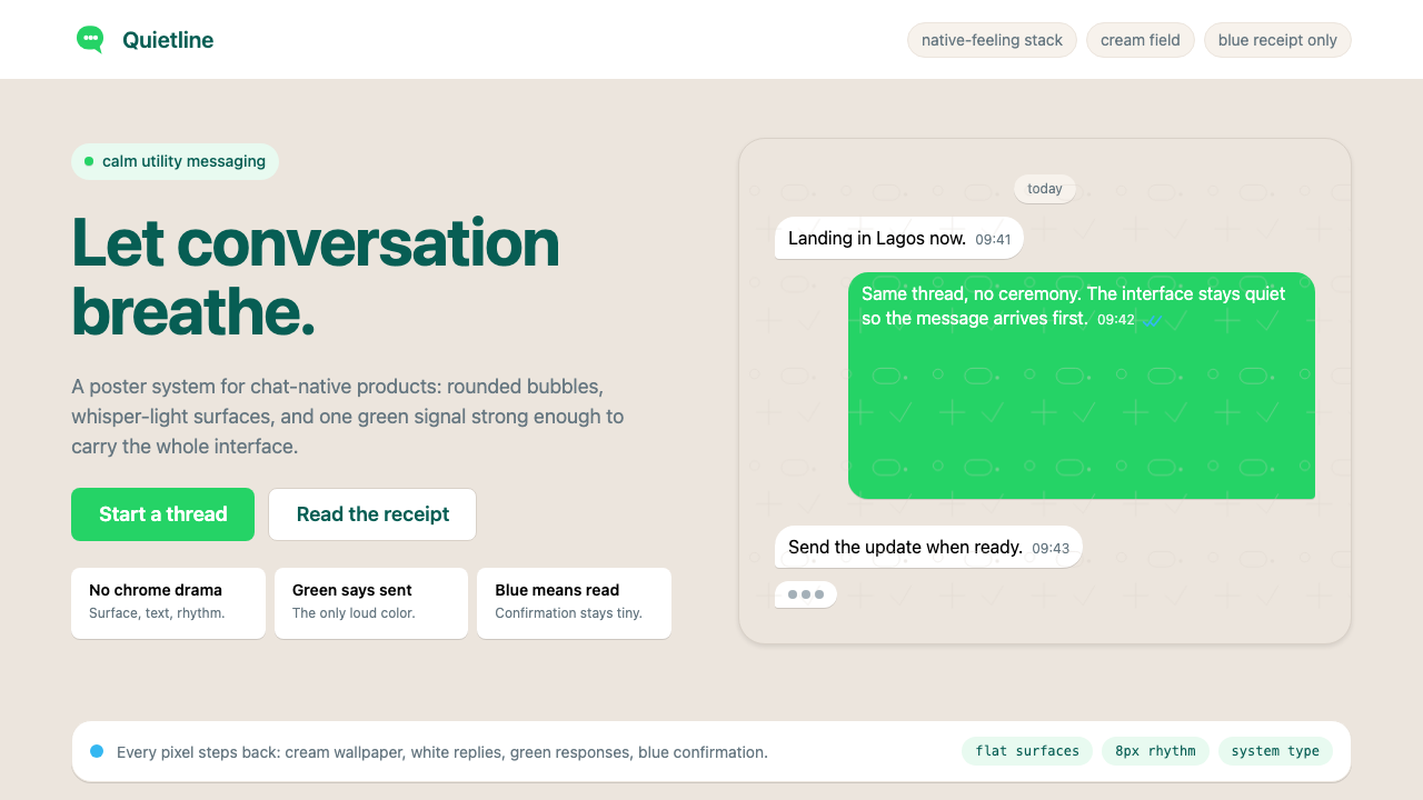 WhatsApp design style