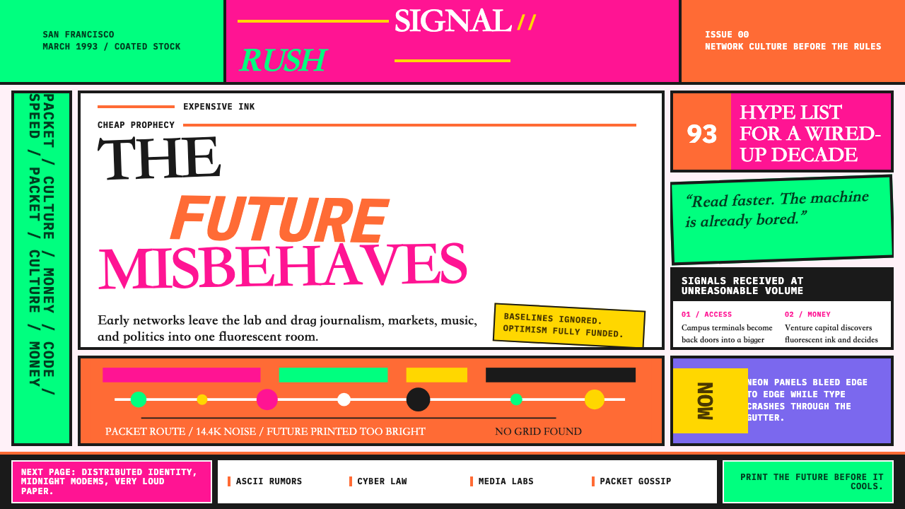 Wired Magazine (1993) design style
