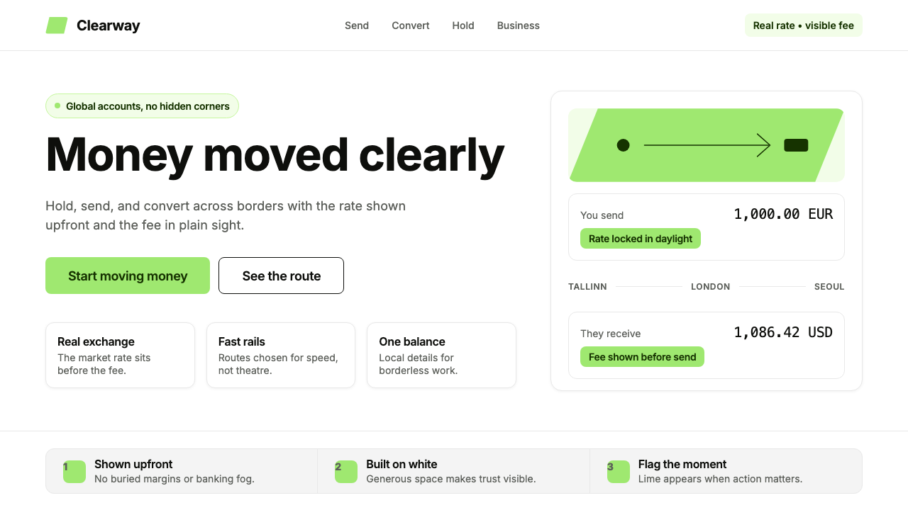 Wise (TransferWise) design style