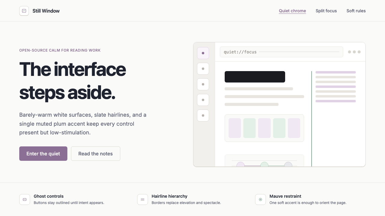 Zen Browser design style — example