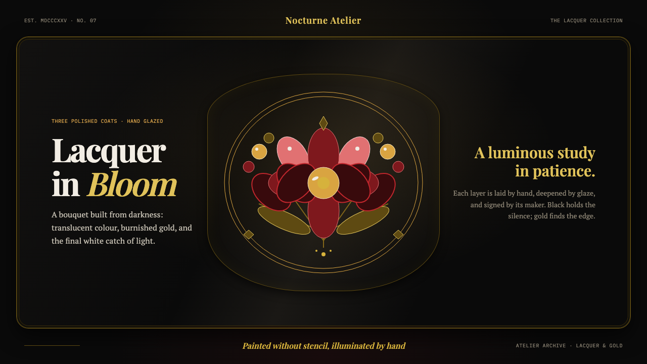 Zhostovo Lacquer Tray Bouquet design style — example